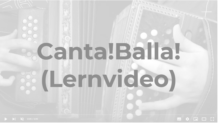 Canta! Balla! Lernvideo: Bild eines Lernvideos zum Spielen des Titels „Canta! Balla!“ auf einem B-Örgeli mit der Abbildung eines Instruments.