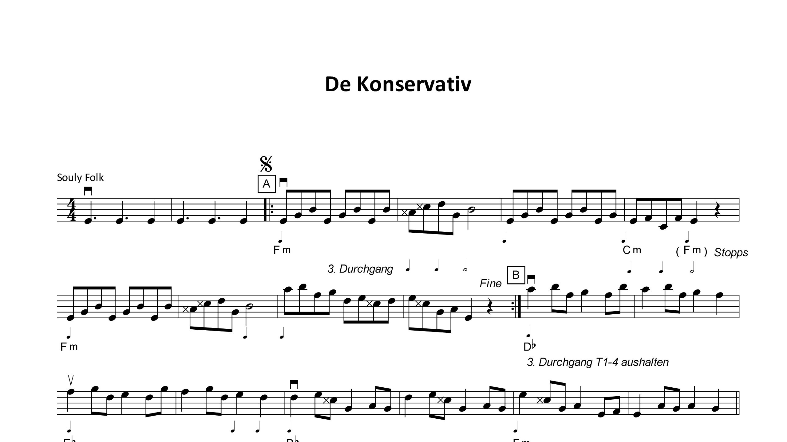 De Konservativ (Noten Griffschrift)