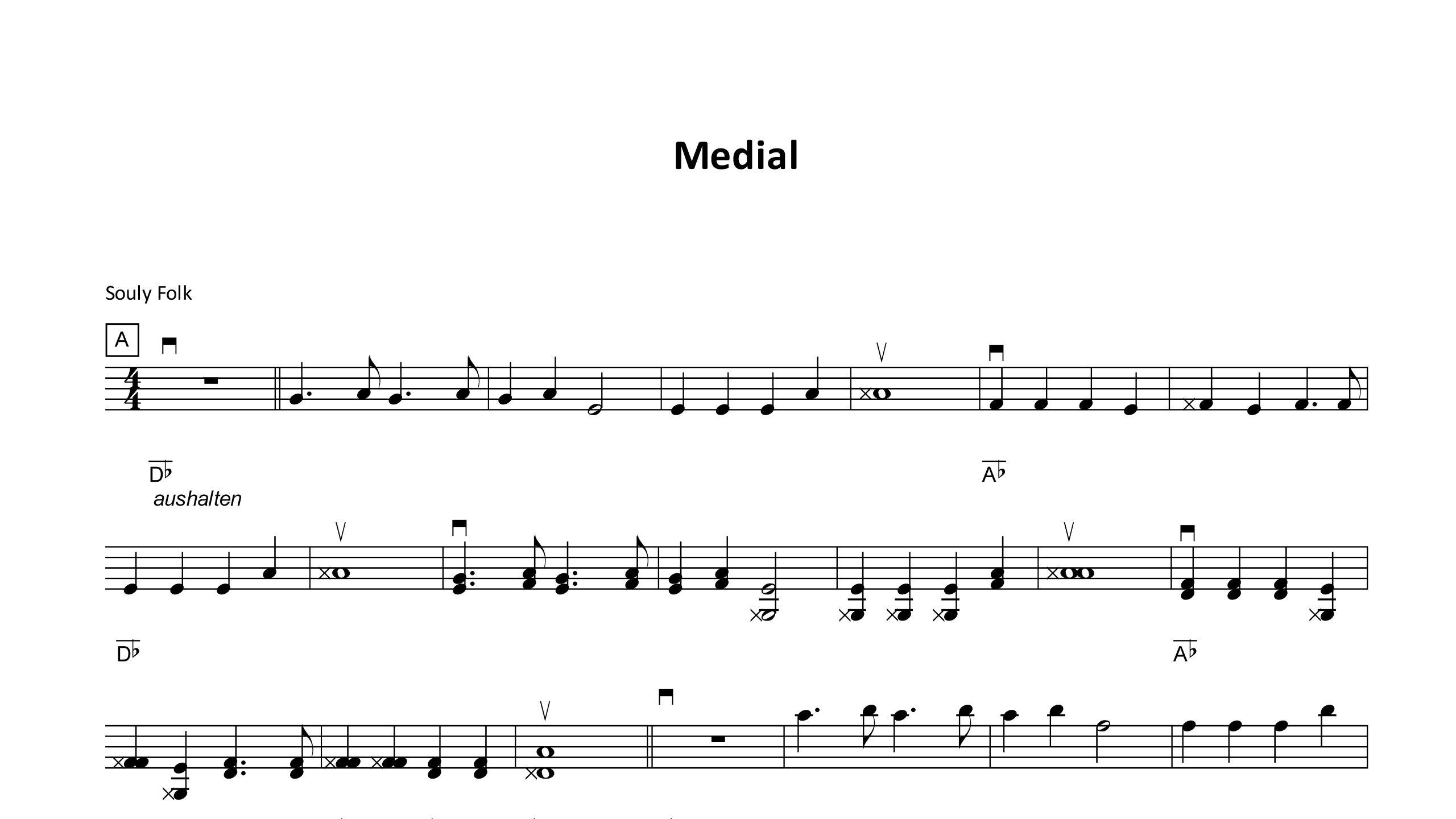 Medial (Noten Griffschrift)